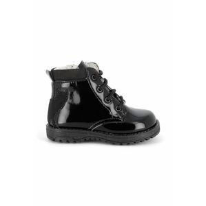 Detské kožené topánky Primigi čierna farba