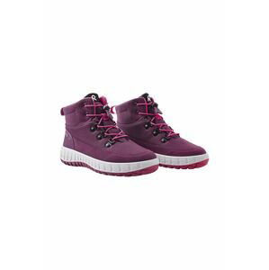 Detské zimné topánky Reima fialová farba