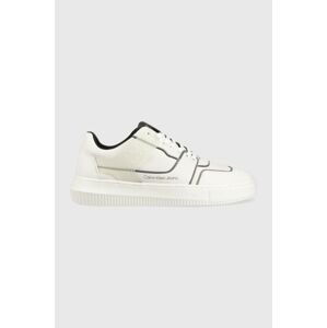 Tenisky Calvin Klein Jeans Chunky Cupsole Laceup Low biela farba