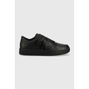 Tenisky Calvin Klein Jeans Cupsole Laceup Basket Low čierna farba