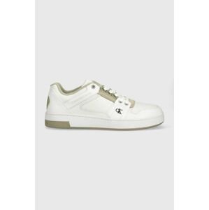 Tenisky Calvin Klein Jeans Cupsole Laceup Basket Low , biela farba