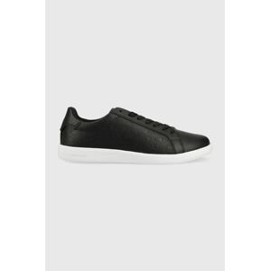 Kožené tenisky Calvin Klein Low Top Lace Up Mono , čierna farba