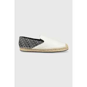 Espadrilky HUGO Sannes Slon biela farba