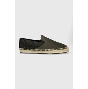 Espadrilky HUGO Sannes Slon zelená farba