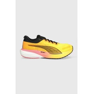 Bežecké topánky Puma deviate nitro 2 oranžová farba