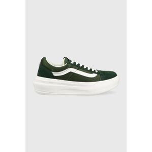 Tenisky Vans Old Skool zelená farba