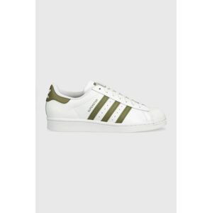 Kožené tenisky adidas Originals Superstar , biela farba