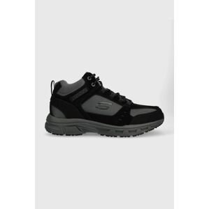 Topánky Skechers Oak Canyon - Ironhide pánske, čierna farba,