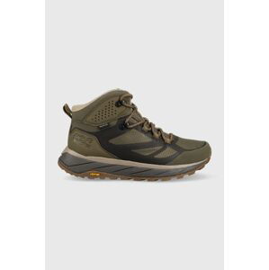 Topánky Jack Wolfskin Terraventure Texapore mid pánske, zelená farba, zateplené