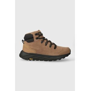 Topánky Jack Wolfskin Terraventure Urban Mid pánske, hnedá farba