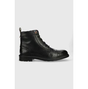 Kožená obuv Wrangler Freedom Boot pánske, čierna farba