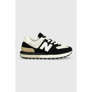 Tenisky New Balance U574LGRA-GRA, čierna farba,