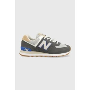 Semišové tenisky New Balance U574SS2-SS2,  , šedá farba,