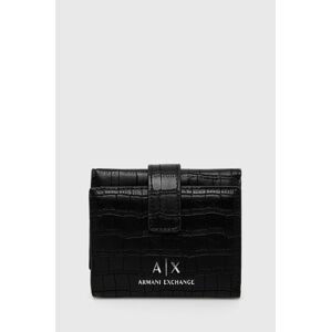 Peňaženka Armani Exchange dámsky, čierna farba