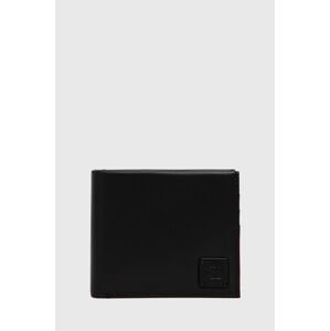 Kožená peňaženka + kľúčenka Calvin Klein Jeans dámsky, čierna farba