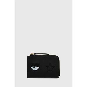 Peňaženka Chiara Ferragni Range O- Eye Start Logo dámska, čierna farba