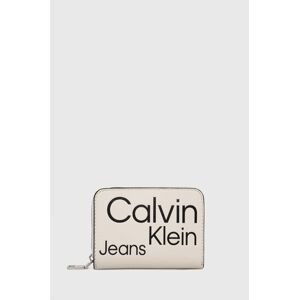 Peňaženka Calvin Klein dámsky, béžová farba