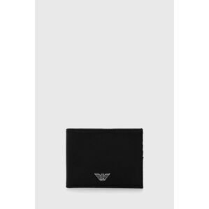 Peňaženka Emporio Armani pánsky, čierna farba, Y4R165 Y138E