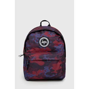 Detský ruksak Hype Burgundy & Blue Logo Camo Twlg-758 bordová farba, veľký, vzorovaný