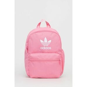 Ruksak adidas Originals ružová farba, malý, s potlačou