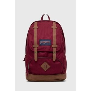 Ruksak Jansport bordová farba, veľký, vzorovaný