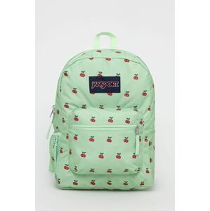 Ruksak Jansport zelená farba, veľký, vzorovaný