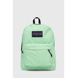 Ruksak Jansport zelená farba, veľký, jednofarebný