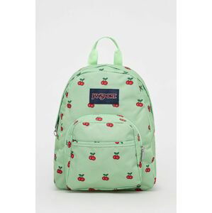 Ruksak Jansport zelená farba, malý, vzorovaný