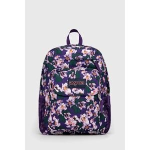 Ruksak Jansport fialová farba, veľký, vzorovaný