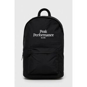 Ruksak Peak Performance čierna farba, veľký, vzorovaný