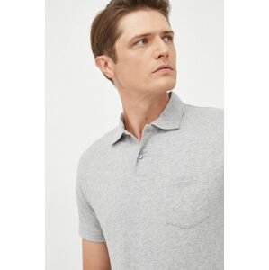 Bavlnené polo tričko Polo Ralph Lauren šedá farba, melanžový
