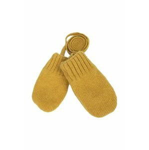 Detské rukavice Jamiks žltá farba