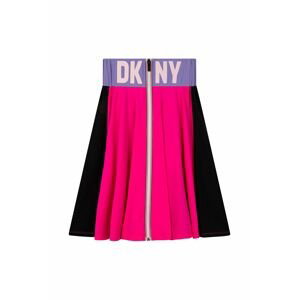 Dievčenská sukňa Dkny ružová farba, mini, áčkový strih