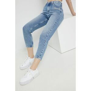 Rifle Tommy Jeans Izzie Cf8012 dámske, vysoký pás