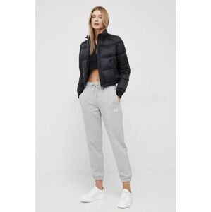 Bavlnené nohavice Calvin Klein Jeans dámske, šedá farba, jednofarebné