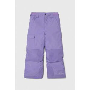 Detské lyžiarske nohavice Columbia fialová farba