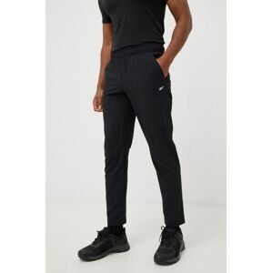 Tréningové nohavice Reebok DMX pánske, čierna farba, jednofarebné