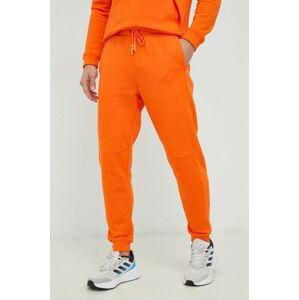 Tréningové nohavice Calvin Klein Performance pánske, oranžová farba, jednofarebné