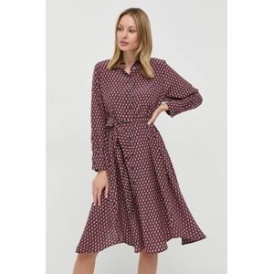 Hodvábne šaty Weekend Max Mara mini, áčkový strih