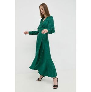 Šaty Ivy Oak zelená farba, maxi, rovný strih