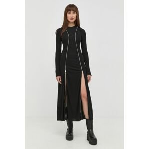 Šaty Victoria Beckham čierna farba, maxi, priliehavá