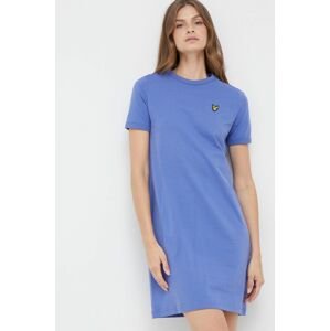 Bavlnené šaty Lyle & Scott mini, rovný strih