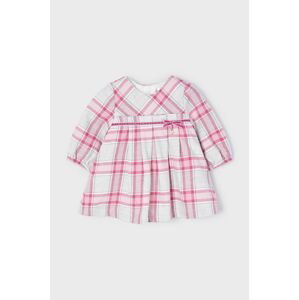 Dievčenské šaty Mayoral Newborn ružová farba, mini, áčkový strih