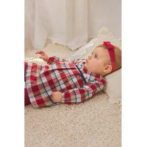 Dievčenské šaty Mayoral Newborn červená farba, mini, áčkový strih