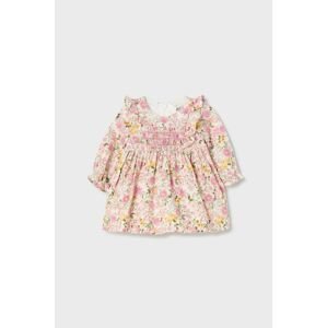 Detské bavlnené šaty Mayoral Newborn mini, áčkový strih