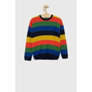 Detský sveter s prímesou vlny United Colors of Benetton tenký
