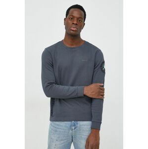 Vlnený sveter Calvin Klein pánsky, šedá farba,