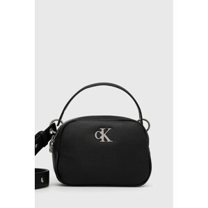 Kabelka Calvin Klein Jeans Texture Camera Bag20 čierna farba