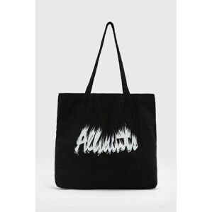 Bavlnená taška AllSaints čierna farba
