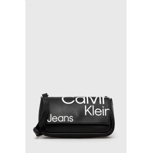 Kabelka Calvin Klein Jeans čierna farba